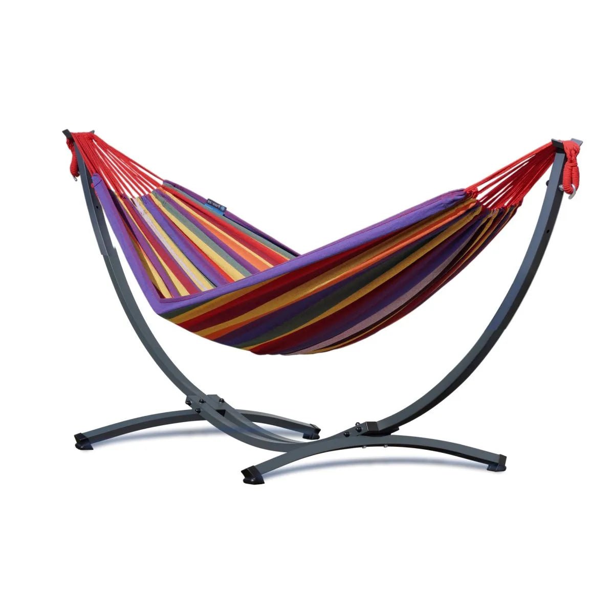 Hamac sur pied CANOPÉE Vert 200 x 120 cm avec support acier Premium – Charge maximale 120 kg - Hamac sur pied