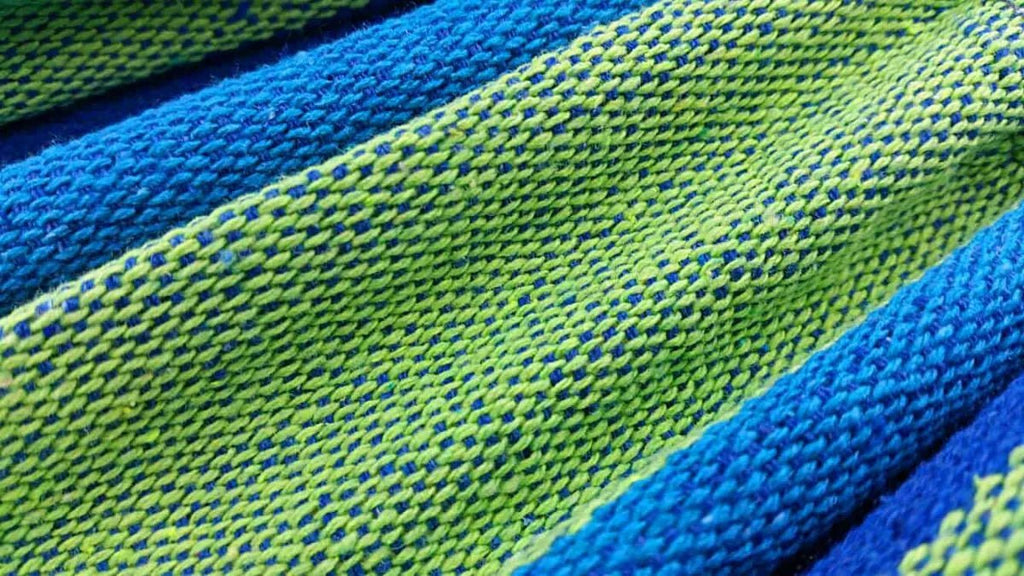 Hamac sur pied VERDIA Vert-Bleu 200 x 120 cm avec support acier galvanisé – Charge maximale 120 kg - Hamac sur pied